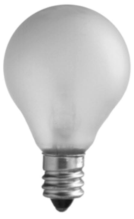 A light bulb is shown with the reflection of it.